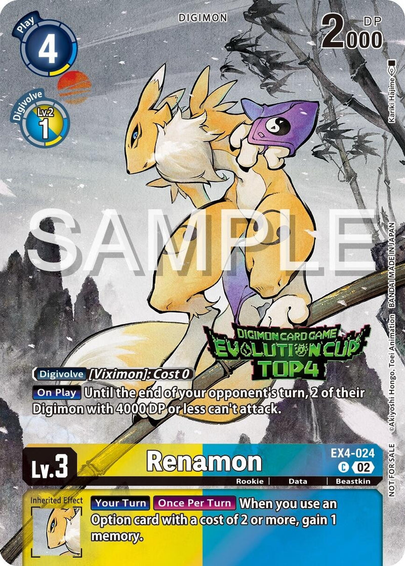 Image for Renamon - EX4-024 (2024 Evolution Cup Top 4) [Alternative Being Booster]
