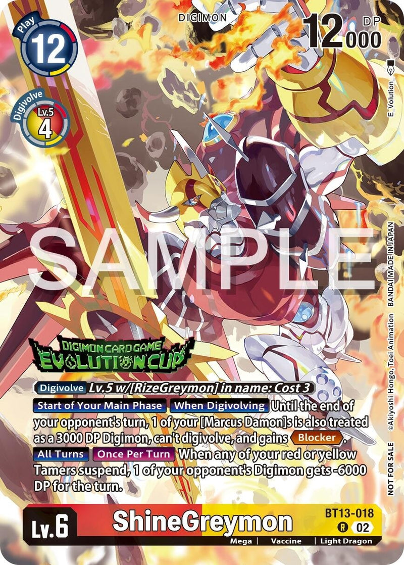 Image for ShineGreymon - BT13-018 (2024 Evolution Cup) [Versus Royal Knights]