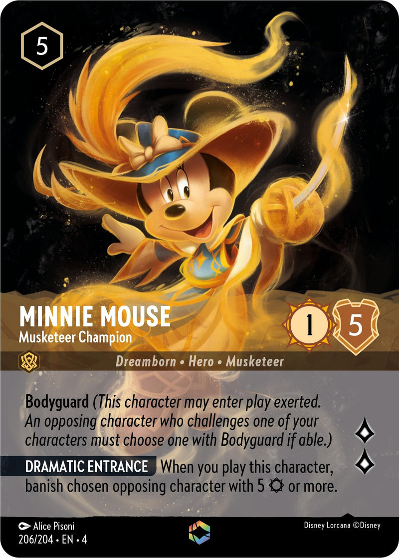 Minnie Mouse Musketeer Champion Enchanted (206/204) [4]