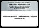 Code Card Paldean Fates Premium Collection Skeledirge ex [PAF]