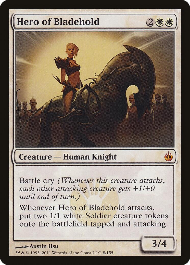 Hero of Bladehold Mirrodin Besieged (8) [OVER]