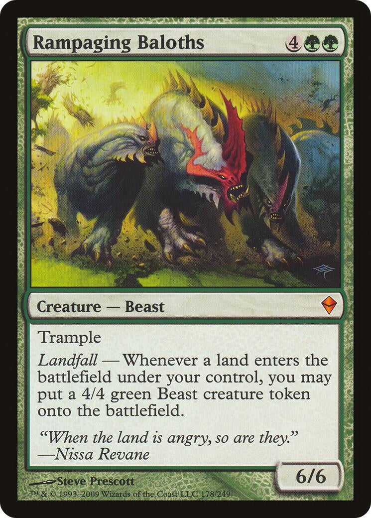 Rampaging Baloths Zendikar (178) [OVER]