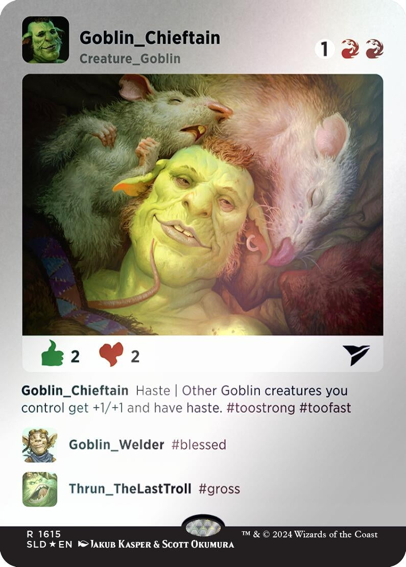 Goblin Chieftain Rainbow Foil (1615) [SLD]