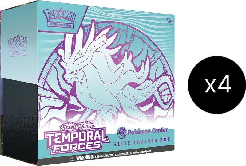 Temporal Forces Pokemon Center Elite Trainer Box Case Exclusive Walking Wake [TEF]