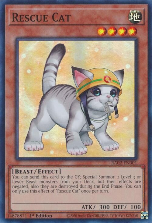 Rescue Cat Alternate Art (RA02-EN001) [RA02]