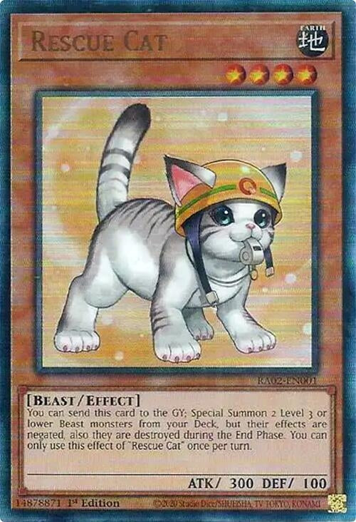 Rescue Cat Alternate Art PUR (RA02-EN001) [RA02]