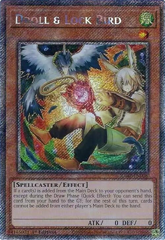 Droll and Lock Bird Alternate Art Platinum Secret Rare (RA02-EN006) [RA02]
