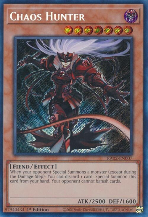 Chaos Hunter Secret Rare (RA02-EN007) [RA02]
