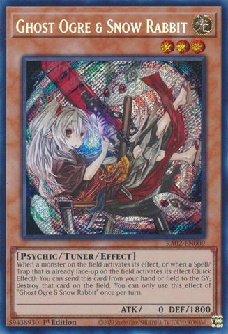 Ghost Ogre and Snow Rabbit Alternate Art Secret Rare (RA02-EN009) [RA02]
