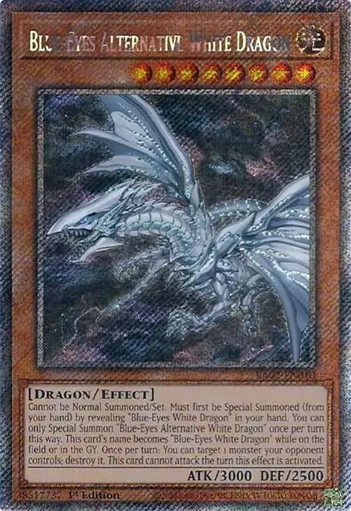 Blue Eyes Alternative White Dragon Platinum Secret Rare (RA02-EN010) [RA02]