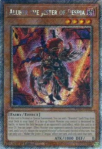 Aluber the Jester of Despia Platinum Secret Rare (RA02-EN016) [RA02]