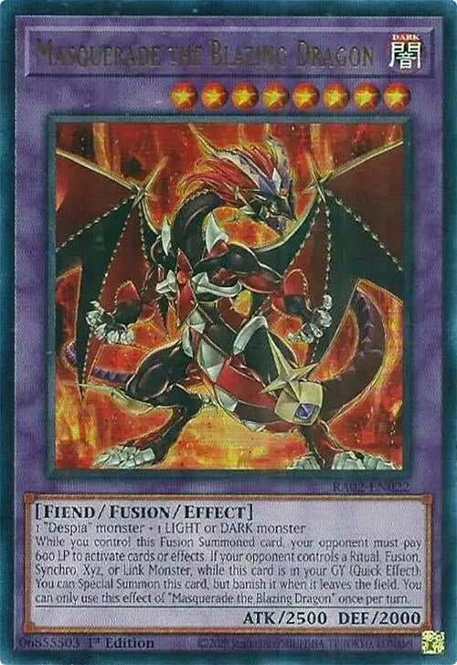 Masquerade the Blazing Dragon UR (RA02-EN022) [RA02]