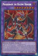Masquerade the Blazing Dragon Secret Rare (RA02-EN022) [RA02]