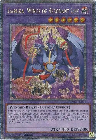 Garura Wings of Resonant Life Quarter Century Secret Rare (RA02-EN024) [RA02]