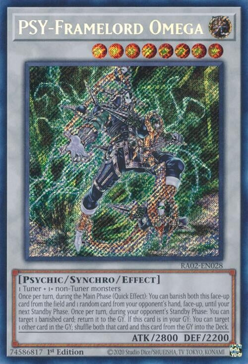PSY Framelord Omega Secret Rare (RA02-EN028) [RA02]