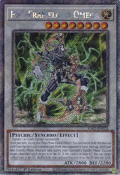 PSY Framelord Omega Platinum Secret Rare (RA02-EN028) [RA02]