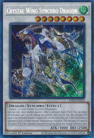 Crystal Wing Synchro Dragon Secret Rare (RA02-EN029) [RA02]