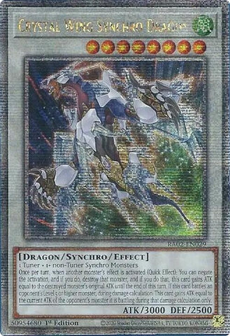 Crystal Wing Synchro Dragon Quarter Century Secret Rare (RA02-EN029) [RA02]