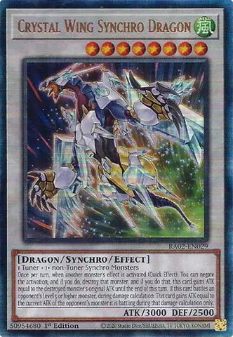Crystal Wing Synchro Dragon PUR (RA02-EN029) [RA02]