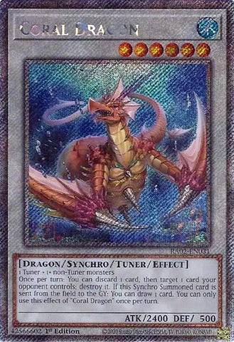 Coral Dragon Platinum Secret Rare (RA02-EN031) [RA02]