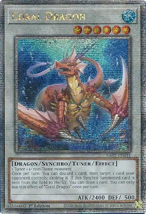Coral Dragon Quarter Century Secret Rare (RA02-EN031) [RA02]