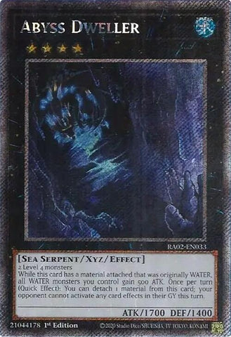 Abyss Dweller Platinum Secret Rare (RA02-EN033) [RA02]