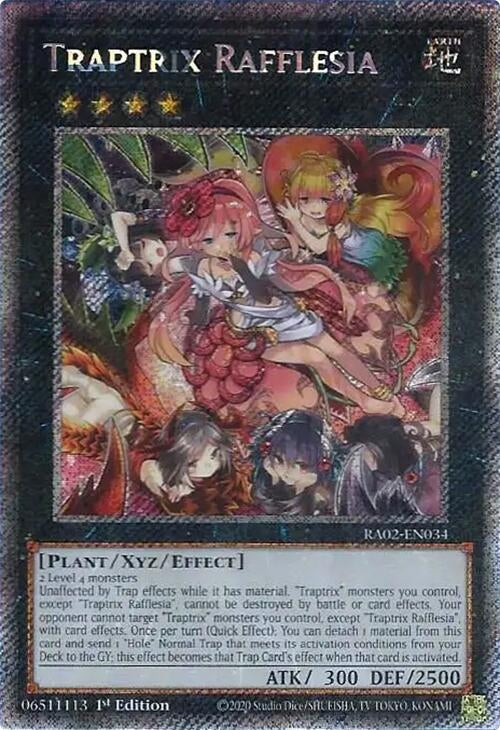 Traptrix Rafflesia Platinum Secret Rare (RA02-EN034) [RA02]