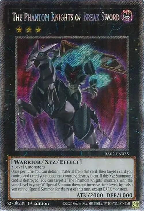 The Phantom Knights of Break Sword Platinum Secret Rare (RA02-EN035) [RA02]