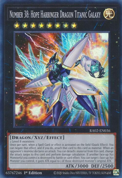 Number 38 Hope Harbinger Dragon Titanic Galaxy (RA02-EN036) [RA02]