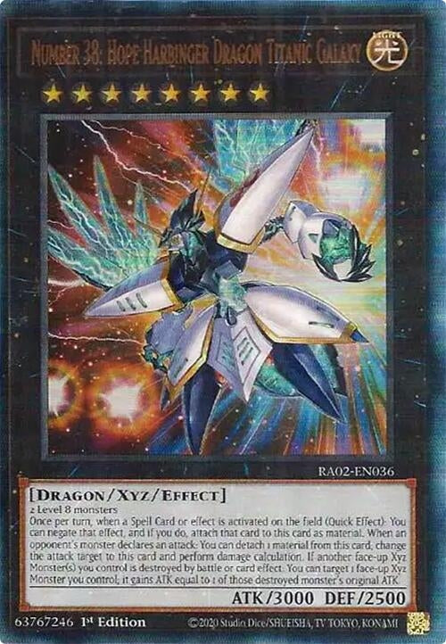 Number 38 Hope Harbinger Dragon Titanic Galaxy PUR (RA02-EN036) [RA02]
