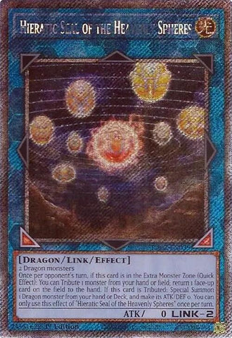 Hieratic Seal of the Heavenly Spheres Platinum Secret Rare (RA02-EN039) [RA02]