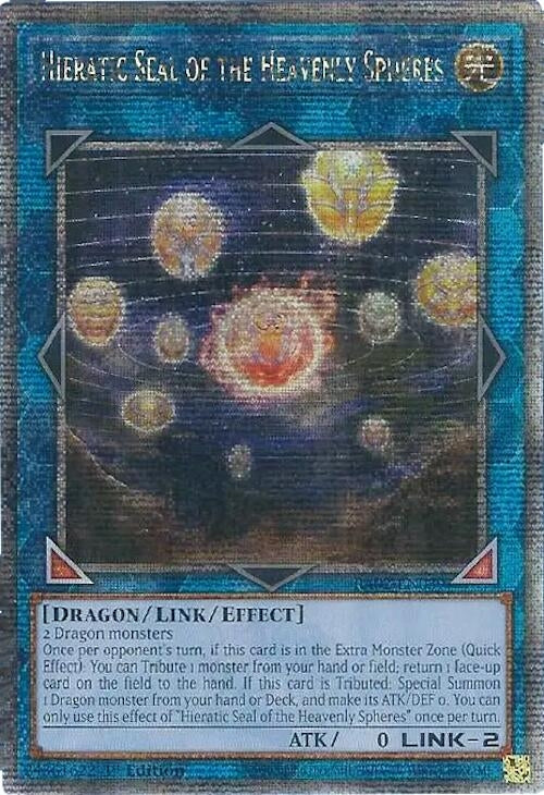 Hieratic Seal of the Heavenly Spheres Quarter Century Secret Rare (RA02-EN039) [RA02]