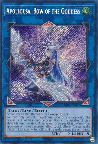 Apollousa Bow of the Goddess Alternate Art Secret Rare (RA02-EN040) [RA02]