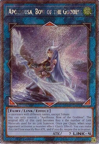 Apollousa Bow of the Goddess Alternate Art Platinum Secret Rare (RA02-EN040) [RA02]