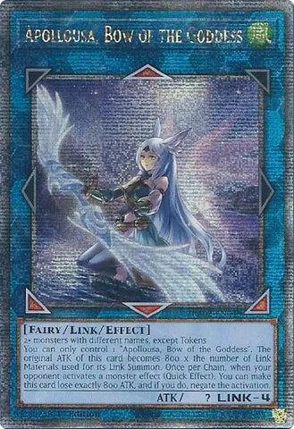 Apollousa Bow of the Goddess Alternate Art Quarter Century Secret Rare (RA02-EN040) [RA02]