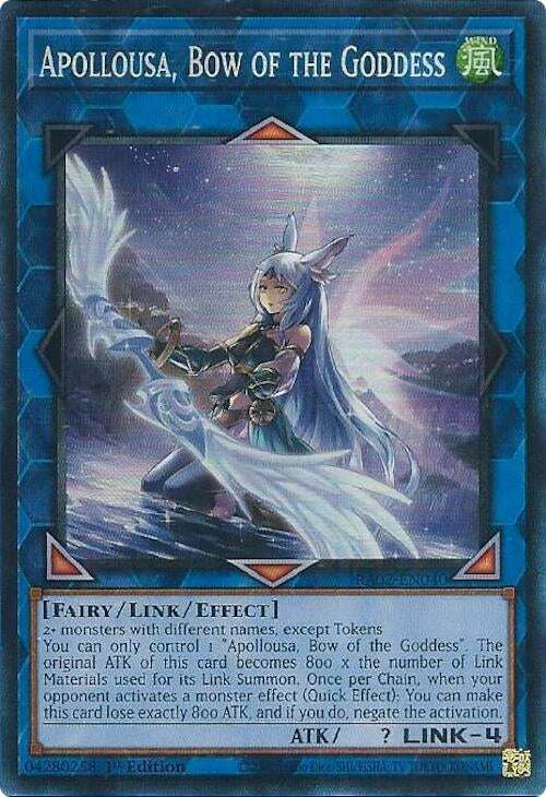 Apollousa Bow of the Goddess Alternate Art PCR (RA02-EN040) [RA02]