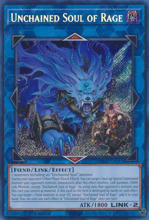 Unchained Soul of Rage Secret Rare (RA02-EN041) [RA02]