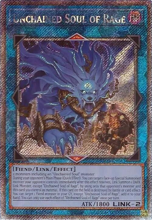 Unchained Soul of Rage Platinum Secret Rare (RA02-EN041) [RA02]
