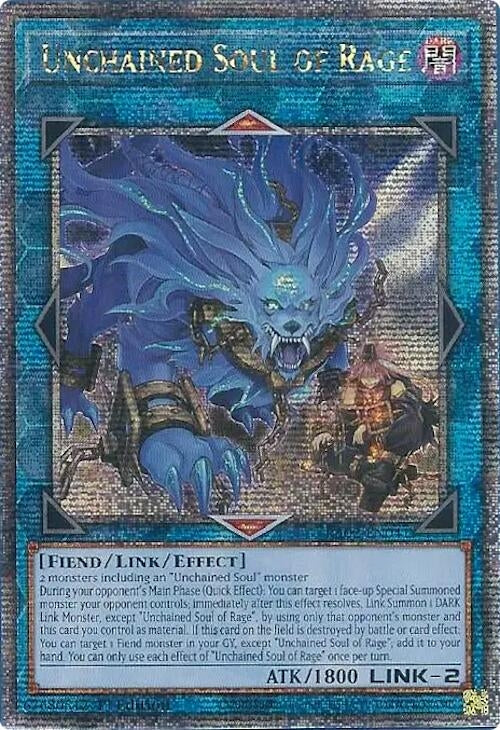 Unchained Soul of Rage Quarter Century Secret Rare (RA02-EN041) [RA02]