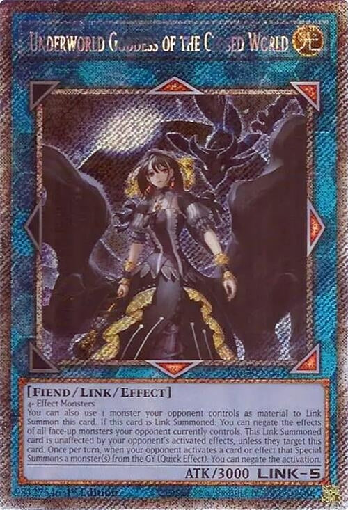Underworld Goddess of the Closed World Platinum Secret Rare (RA02-EN045) [RA02]