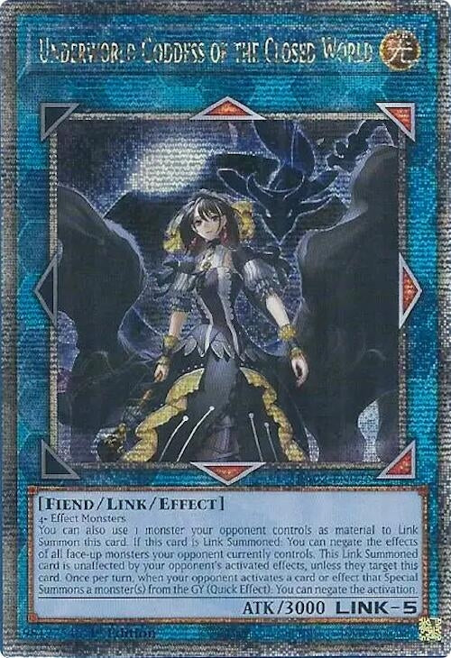 Underworld Goddess of the Closed World Quarter Century Secret Rare (RA02-EN045) [RA02]