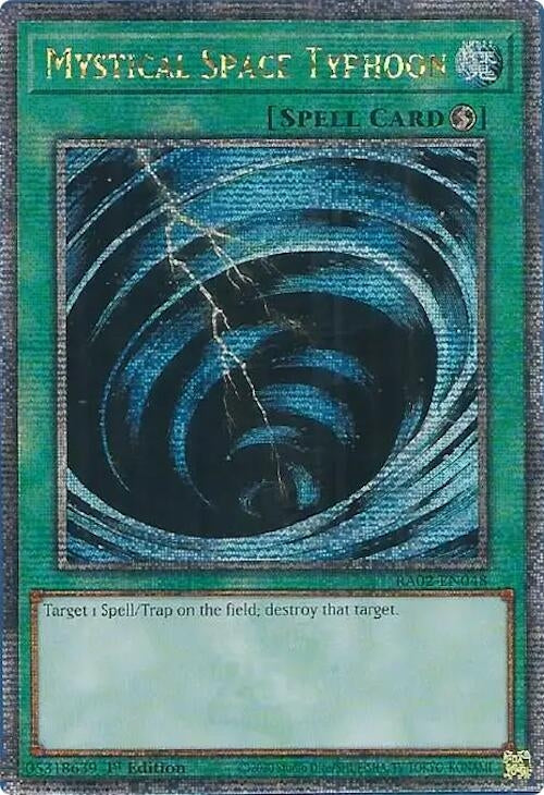 Mystical Space Typhoon Quarter Century Secret Rare (RA02-EN048) [RA02]
