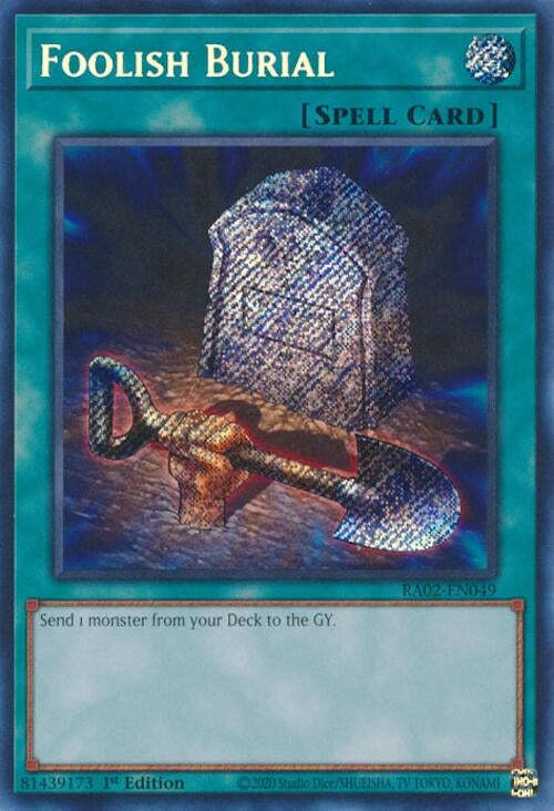 Foolish Burial Secret Rare (RA02-EN049) [RA02]