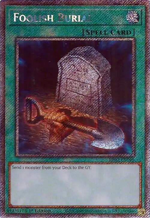 Foolish Burial Platinum Secret Rare (RA02-EN049) [RA02]