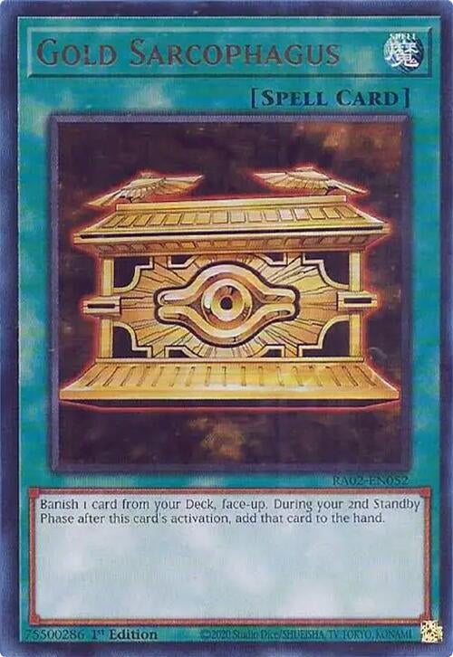 Gold Sarcophagus UR (RA02-EN052) [RA02]