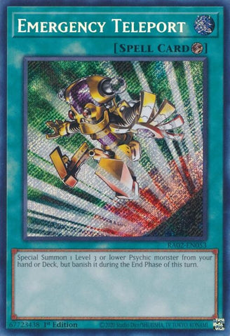 Emergency Teleport Secret Rare (RA02-EN053) [RA02]