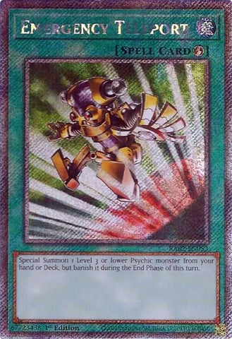 Emergency Teleport Platinum Secret Rare (RA02-EN053) [RA02]