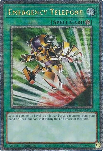 Emergency Teleport Quarter Century Secret Rare (RA02-EN053) [RA02]