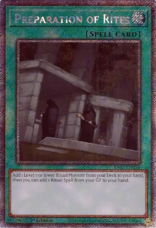 Preparation of Rites Platinum Secret Rare (RA02-EN056) [RA02]