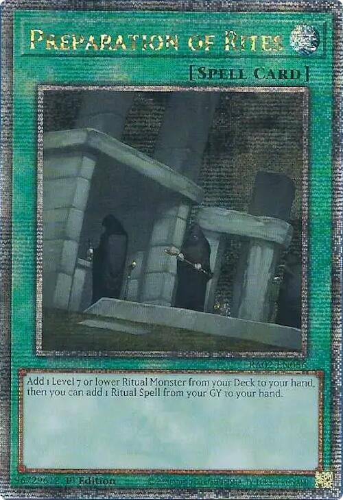 Preparation of Rites Quarter Century Secret Rare (RA02-EN056) [RA02]